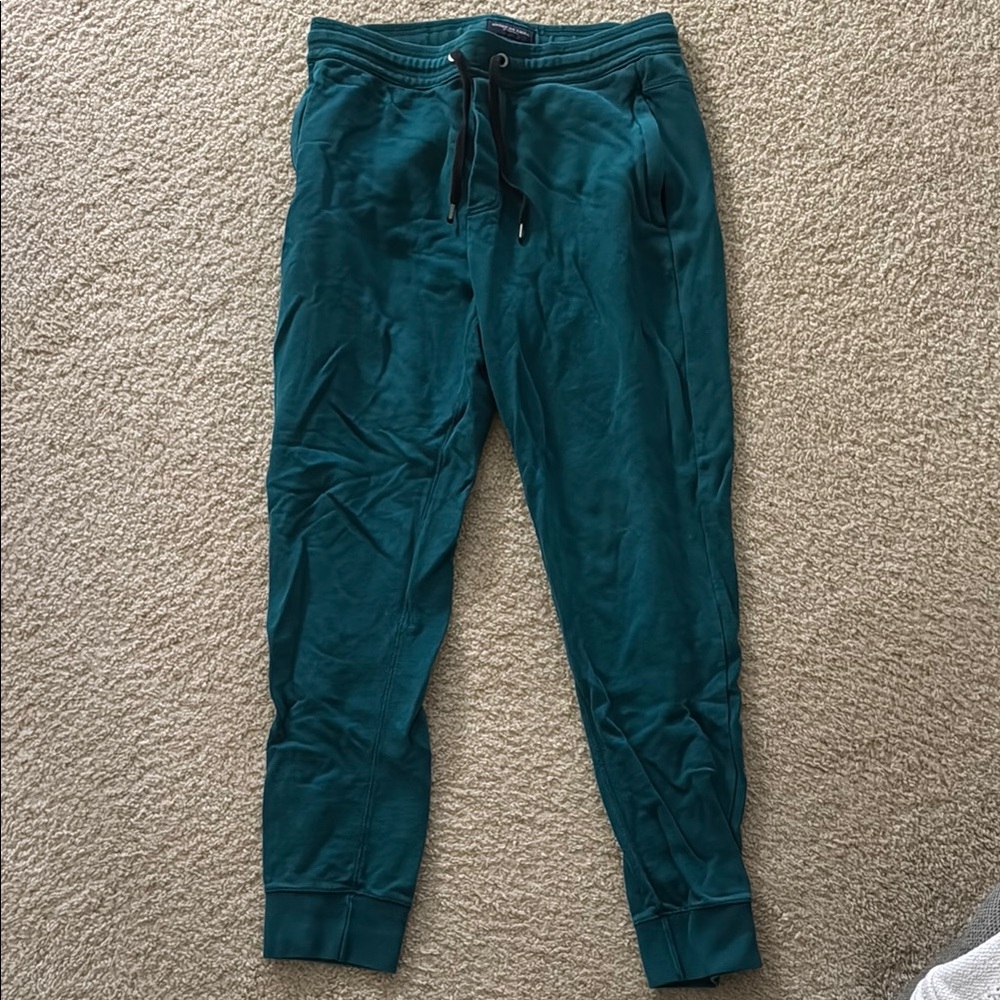 American Eagle Outfitters Teal Drawstring Pants